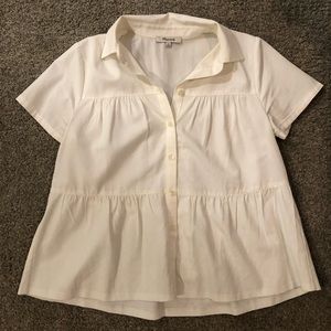 Madewell white blouse